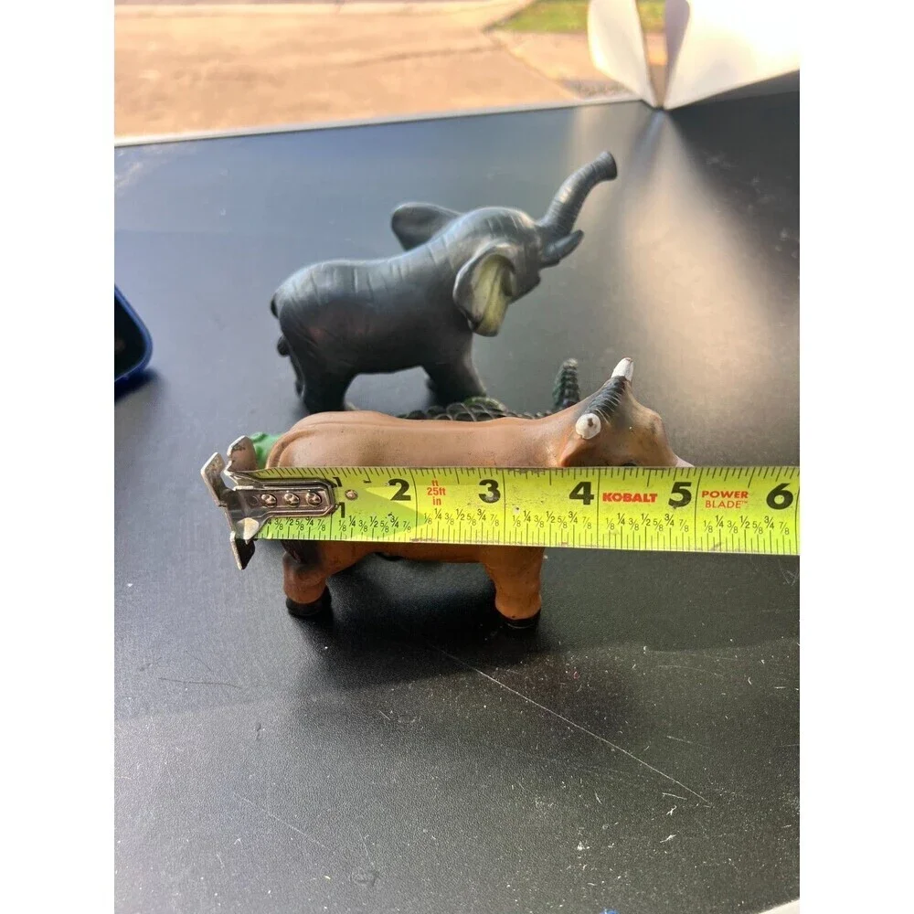 3 Mini Elephants, Cows, Crocodile Figures Educational Toys For Boys & Girls